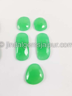 Chrysoprase Rose Cut Slices